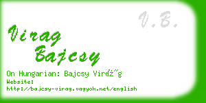 virag bajcsy business card
